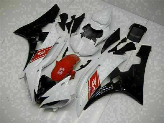 White Black 2006-2007 Yamaha YZF R6 Motorcycle Bodywork White Black 2006-2007 Yamaha YZF R6 Motorcycle Bodywork