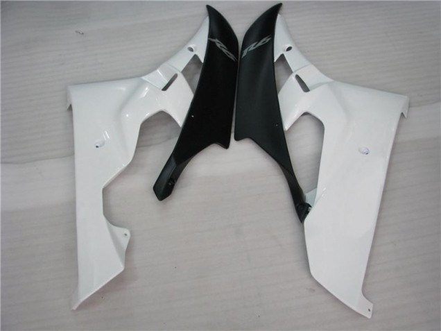 White Black 2006-2007 Yamaha YZF R6 Motorcycle Fairing