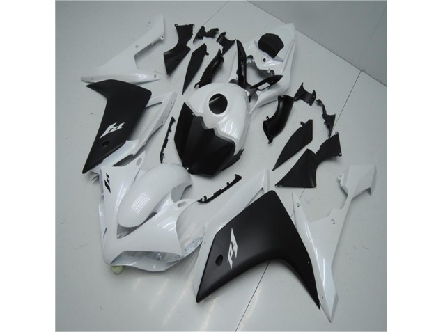 White Black 2007-2008 Yamaha YZF R1 Motorcycle Fairings