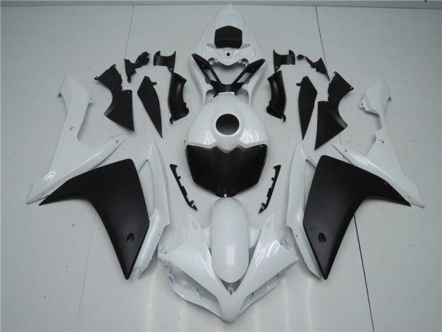 White Black 2007-2008 Yamaha YZF R1 Motorcycle Fairings