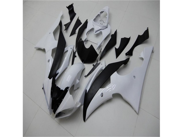 White Black 2008-2016 Yamaha YZF R6 Motorcycle Fairing & Bodywork