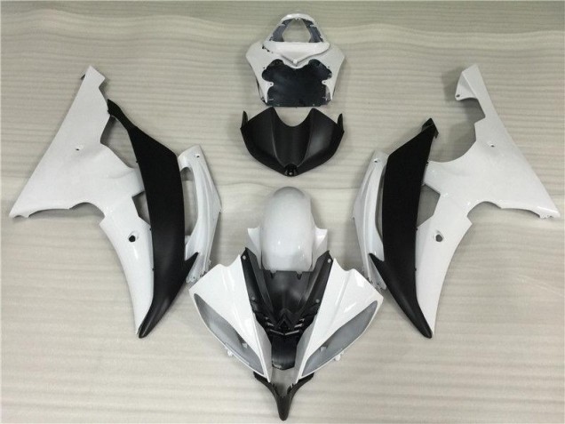 White Black 2008-2016 Yamaha YZF R6 Motorcycle Fairing & Bodywork