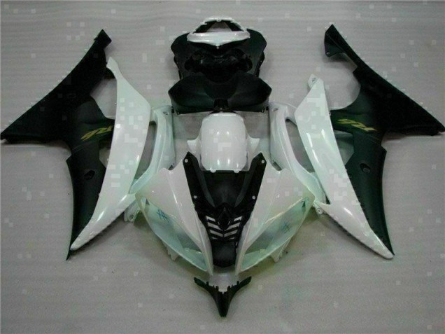 White Black 2008-2016 Yamaha YZF R6 Motorcycle Fairing