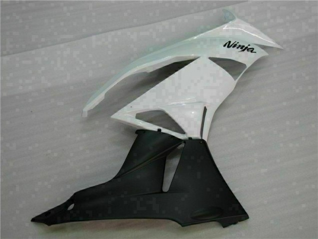 White Black 2009-2012 Kawasaki ZX6R Motorcycle Fairing White Black 2009-2012 Kawasaki ZX6R Motorcycle Fairing