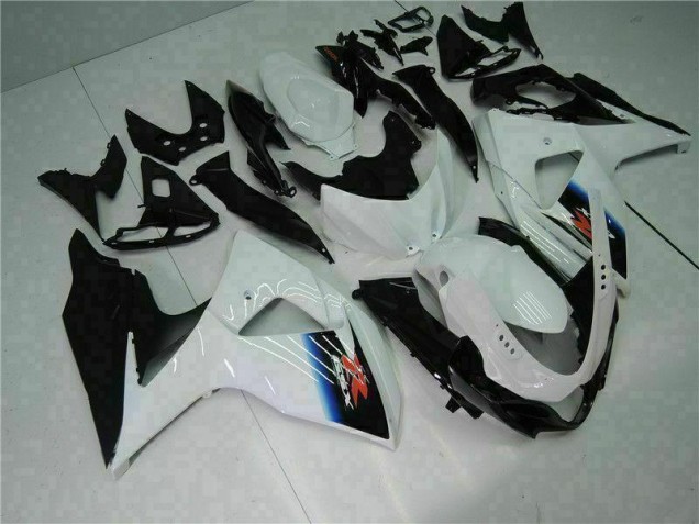 White Black 2009-2016 Suzuki GSXR 1000 Motorcycle Bodywork