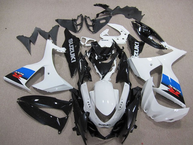White Black 2009-2016 Suzuki GSXR 1000 Motorcycle Fairings