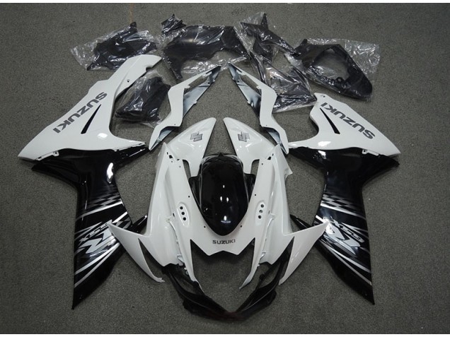 White Black 2011-2021 Suzuki GSXR 750 Motorcycle Fairing