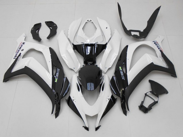 White Black 2016-2019 Kawasaki ZX10R Motorcycle Fairings