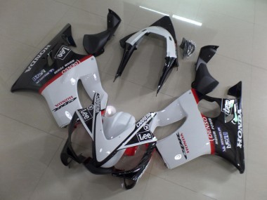 White Black Carrera Lee 2001-2003 Honda CBR600 F4i Motorcycle Fairings