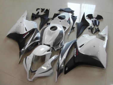 White Black Grey 2009-2012 Honda CBR600RR Motorcycle Fairings
