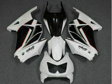 White Black Ninja 2008-2012 Kawasaki EX250 Motorcycle Fairing