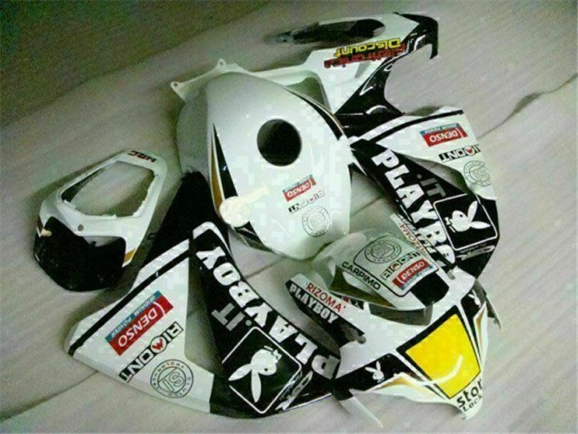 White Black Playboy 2008-2011 Honda CBR1000RR Motorcycle Fairing White Black Playboy 2008-2011 Honda CBR1000RR Motorcycle Fairing
