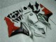 White Black Red 2007-2008 Honda CBR600RR Motorcycle Bodywork