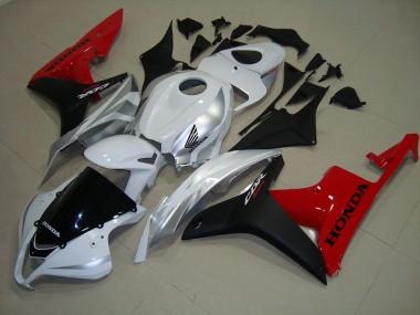 White Black Red 2007-2008 Honda CBR600RR Motorcycle Fairings