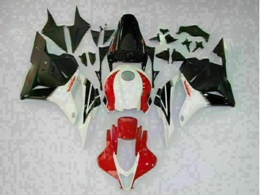 White Black Red 2009-2012 Honda CBR600RR Motorcycle Fairings