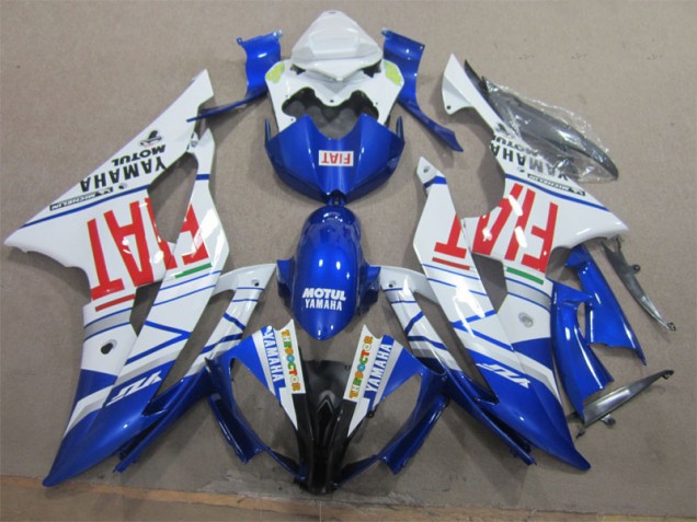White Black Red Fiat 2008-2016 Yamaha YZF R6 Motorcycle Fairings