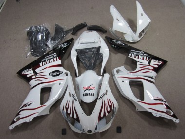 White Black Red Shark 2009-2011 Yamaha YZF R1 Motorcycle Fairings