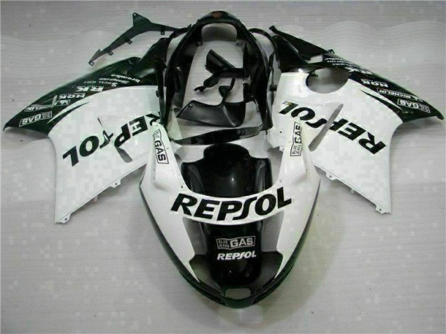 White Black Repsol 1996-2007 Honda CBR1100XX Motorcycle Fairings White Black Repsol 1996-2007 Honda CBR1100XX Motorcycle Fairings