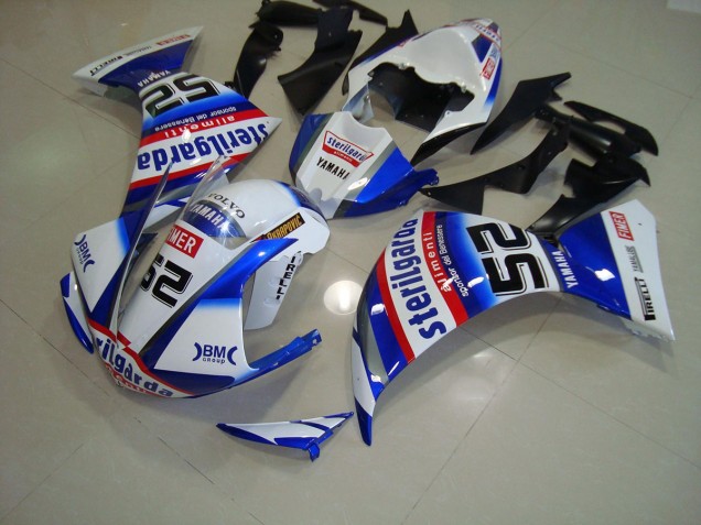 White Black Sterilgarda 2009-2011 Yamaha YZF R1 Motorcycle Fairings White Black Sterilgarda 2009-2011 Yamaha YZF R1 Motorcycle Fairings