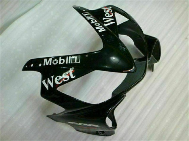 White Black West 2001-2003 Honda CBR600 F4i Motorcycle Fairings