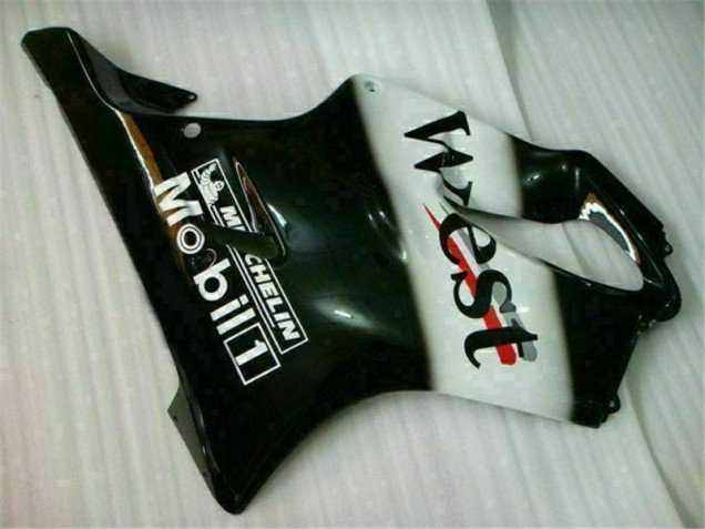 White Black West 2001-2003 Honda CBR600 F4i Motorcycle Fairings