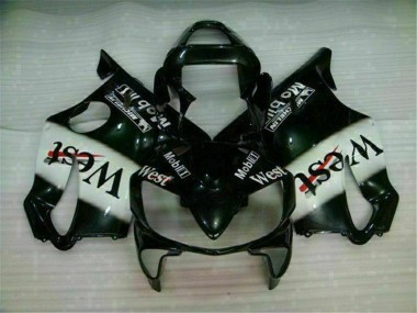 White Black West 2001-2003 Honda CBR600 F4i Motorcycle Fairings