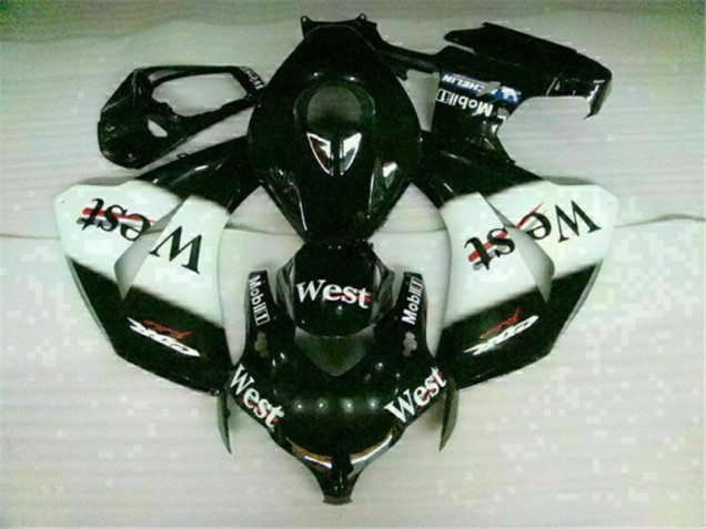 White Black West 2008-2011 Honda CBR1000RR Motorcycle Fairings White Black West 2008-2011 Honda CBR1000RR Motorcycle Fairings