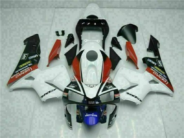 White Blue 2003-2004 Honda CBR600RR Motorcycle Fairings