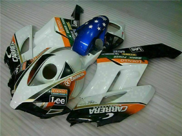 White Blue 2004-2005 Honda CBR1000RR Motorcycle Fairings