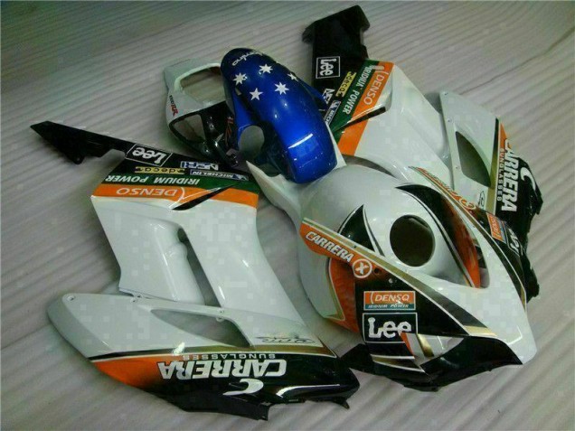 White Blue 2004-2005 Honda CBR1000RR Motorcycle Fairings