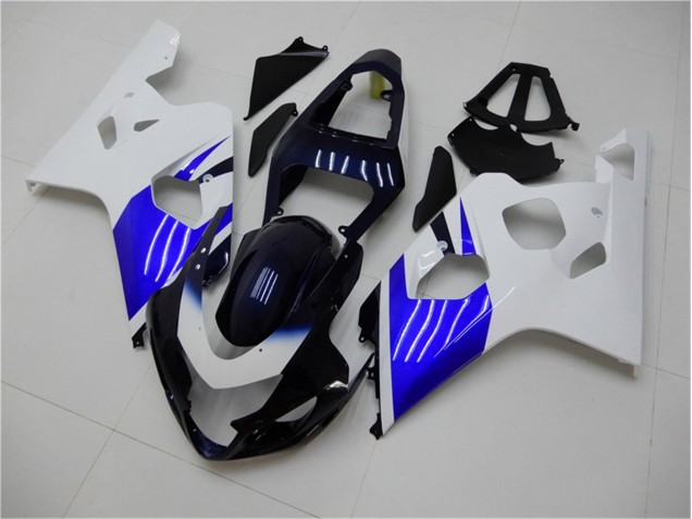 White Blue 2004-2005 Suzuki GSXR 600/750 Motorcycle Fairings White Blue 2004-2005 Suzuki GSXR 600/750 Motorcycle Fairings