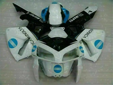 White Blue 2005-2006 Honda CBR600RR Motorcycle Fairing