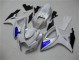 White Blue 2006-2007 Suzuki GSXR 600/750 Motorcycle Fairing White Blue 2006-2007 Suzuki GSXR 600/750 Motorcycle Fairing
