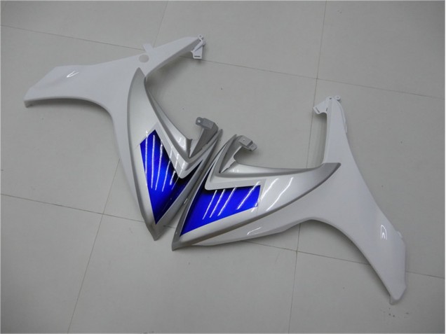 White Blue 2006-2007 Suzuki GSXR 600/750 Motorcycle Fairing White Blue 2006-2007 Suzuki GSXR 600/750 Motorcycle Fairing