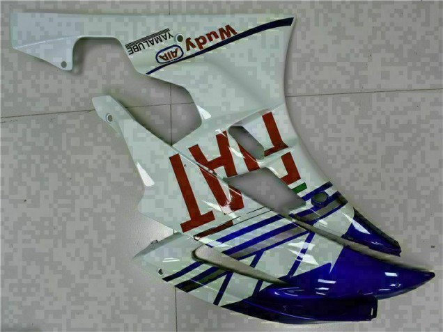 White Blue 2006-2007 Yamaha YZF R6 Motorcycle Fairings