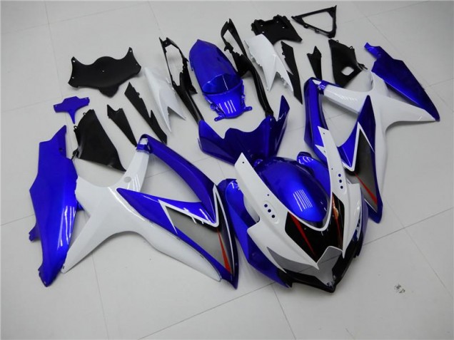 White Blue 2008-2010 Suzuki GSXR 600/750 Motorcycle Fairings White Blue 2008-2010 Suzuki GSXR 600/750 Motorcycle Fairings