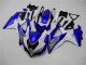 White Blue 2008-2010 Suzuki GSXR 600/750 Motorcycle Fairings White Blue 2008-2010 Suzuki GSXR 600/750 Motorcycle Fairings