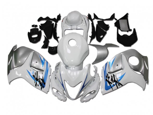 White Blue 2008-2019 Suzuki GSXR 1300 Hayabusa Motorcycle Fairings White Blue 2008-2019 Suzuki GSXR 1300 Hayabusa Motorcycle Fairings