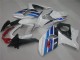 White Blue 2009-2016 Suzuki GSXR 1000 Motorcycle Fairings