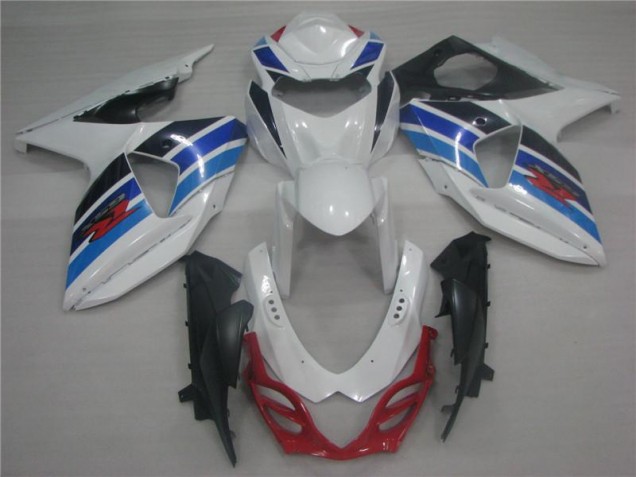 White Blue 2009-2016 Suzuki GSXR 1000 Motorcycle Fairings