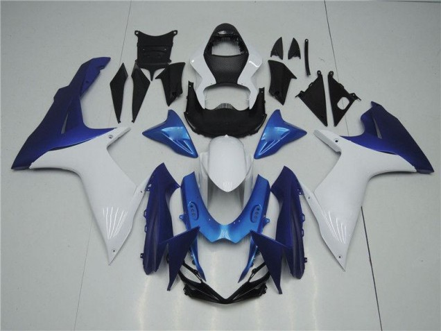 White Blue 2011-2021 Suzuki GSXR 600/750 Motorcycle Fairings White Blue 2011-2021 Suzuki GSXR 600/750 Motorcycle Fairings