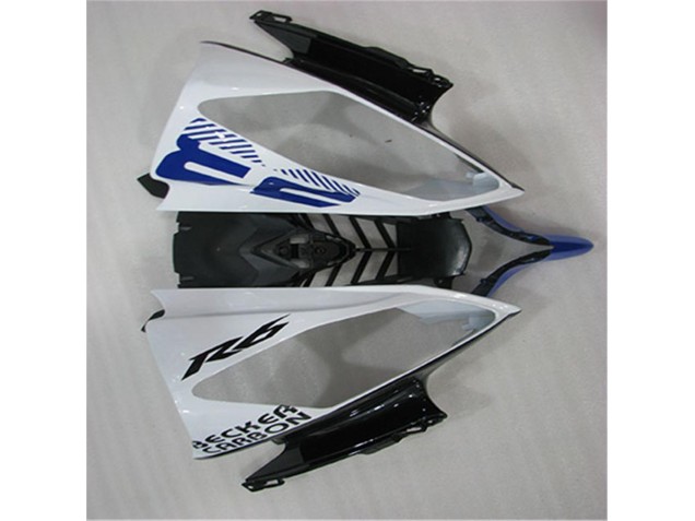 White Blue Black 2008-2016 Yamaha YZF R6 Motorcycle Fairings