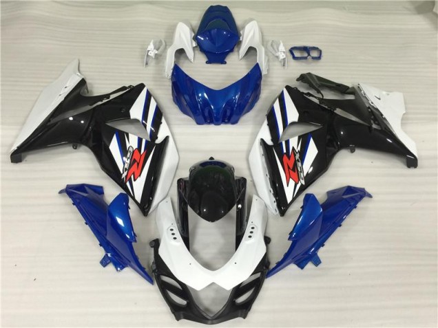 White Blue Black 2009-2016 Suzuki GSXR 1000 Motorcycle Fairing White Blue Black 2009-2016 Suzuki GSXR 1000 Motorcycle Fairing