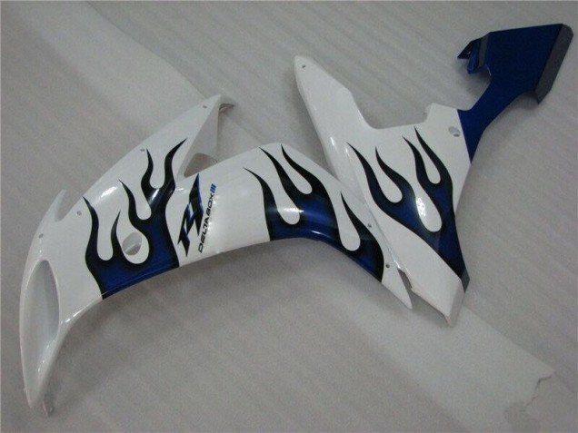 White Blue Flame 2004-2006 Yamaha YZF R1 Motorcycle Fairings White Blue Flame 2004-2006 Yamaha YZF R1 Motorcycle Fairings