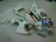 White Blue R 2 2003-2004 Honda CBR600RR Motorcycle Fairings