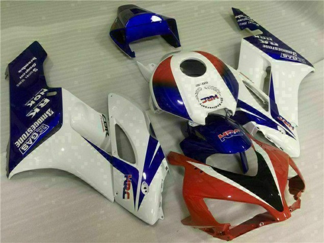 White Blue Red 2004-2005 Honda CBR1000RR Motorcycle Fairings