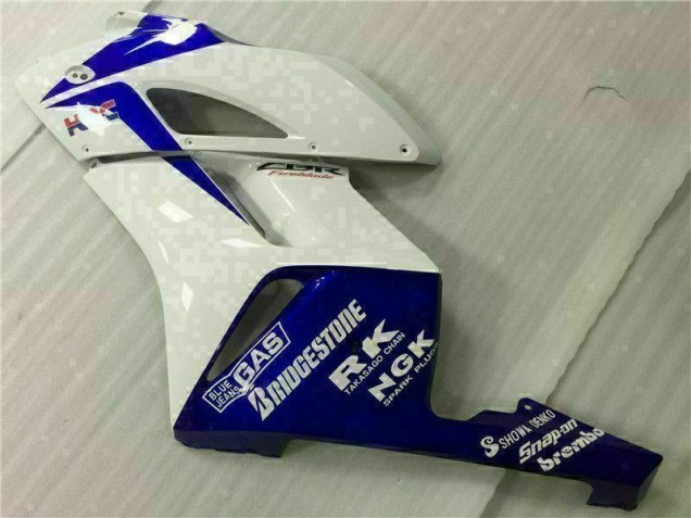 White Blue Red 2004-2005 Honda CBR1000RR Motorcycle Fairings