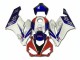 White Blue Red 2004-2005 Honda CBR1000RR Motorcycle Fairings