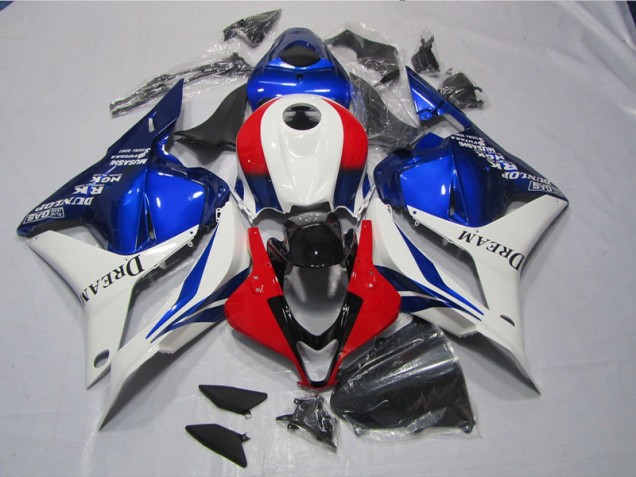 White Blue Red DREAM 2009-2012 Honda CBR600RR Motorcycle Fairing
