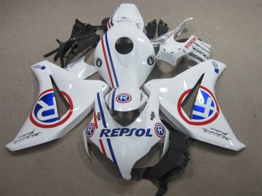 White Blue Repsol 2008-2011 Honda CBR1000RR Motorcycle Fairing
